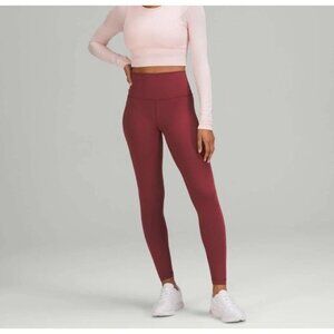 Lululemon Wunder Under High-Rise Tight Leggings 28" Mulled Wine 6
